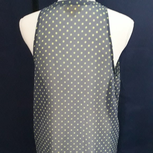 NWT Vera Wang polka junior girl button down blouse - Picture 4 of 8